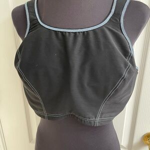 Women's Glamorise Black Elite Performance High Impact Wonderwire Sports Bra
